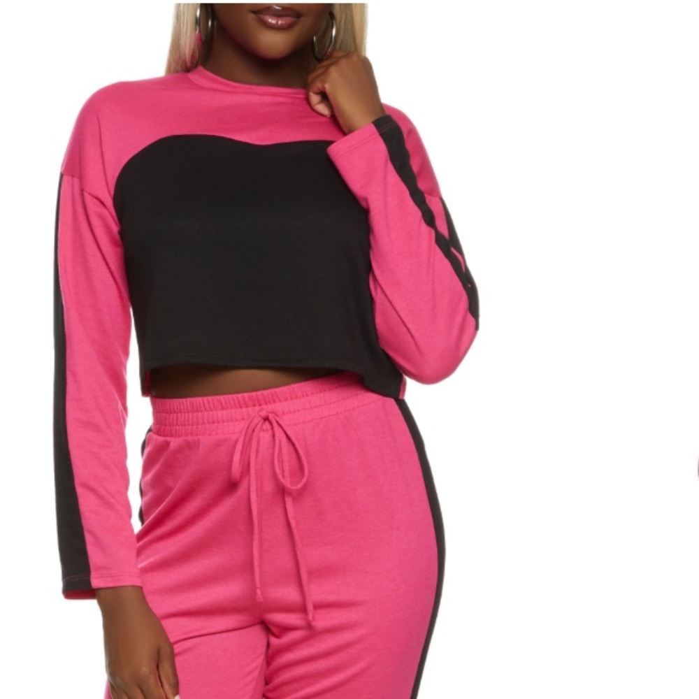 Colorblock Set Sweatshirt & Joggers - Picture 2 of 3